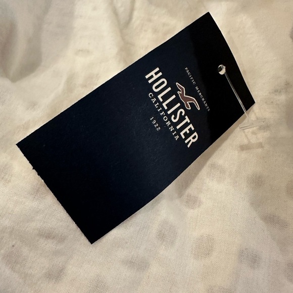 Hollister cotton crop camisole bohemian cream eyelet lace pattern SZ S NWT - Picture 4 of 5